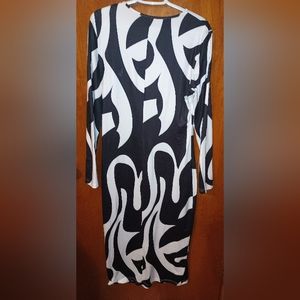 StyleWe Black and White Bodycon Dress